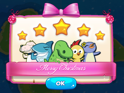 Christmas theme UI Modal