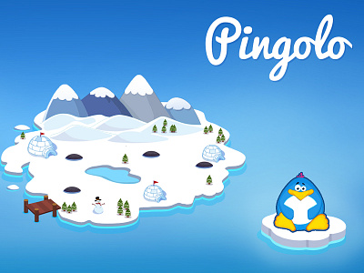 Pingolo Concept fun game art game characters games ice island penguin