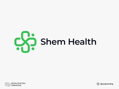 Shem Health Logo Design branding design illustration illustrator logo vector