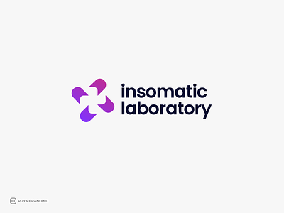 Insomatic Laboratory Logo Design animation branding design graphic design illustration illustrator logo minimal motion graphics typography ui vector