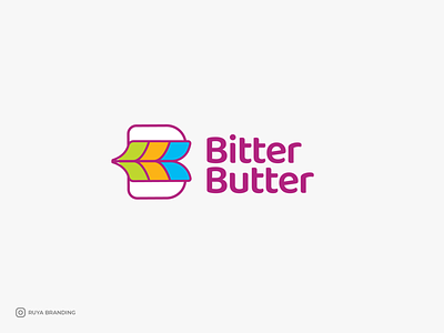 Bitter Butter Logo Design branding design illustration illustrator logo minimal typography