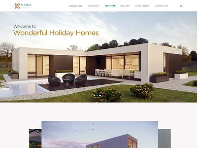 Website Maine Residence branding design illustrator ui ux web website