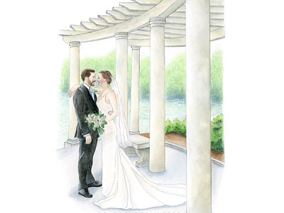 Wedding Day - Original Watercolor Painting