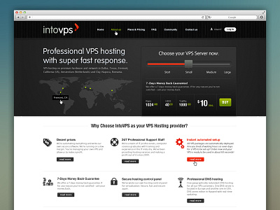 IntoVPS hosting intovps layout design plan server user interface vps