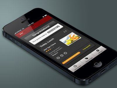 Last Minute Star Tables app food ios iphone mobile offer promo code ui ux