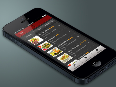 Last Minute Star Tables app food ios iphone list mobile offer restaurant ui ux