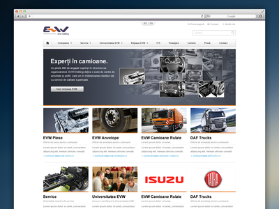 EVW Holding daf evw home homepage layout layout design romania tatra tire tires truck trucks usuzu wheel