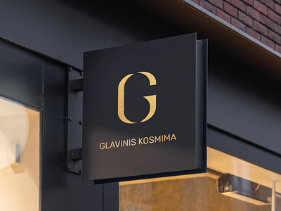 Glavinis Kosmima Logo branding elegant g graphic design jeweler jewellry jewelry logo logodesign minimal minimalism sign