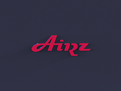 Airz Logo 3d 3d logo branding energetic graphic design logo logo design logotype media company logo photographer logo videographer videographer logo