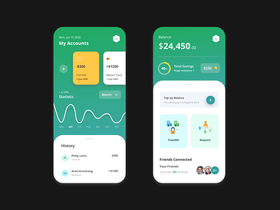 Finance App - UI Design activity app design icons mobile sketch source ui ux vector