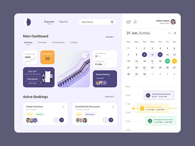 Meeting Dashboard by Rajesh Rathod on Dribbble