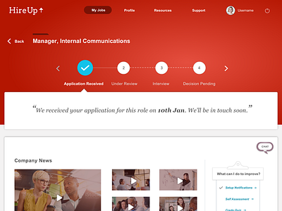 HireUp Recruitment Service Responsive WebApp - With SKETCH File hireup recruitment software red responsive design sketch source