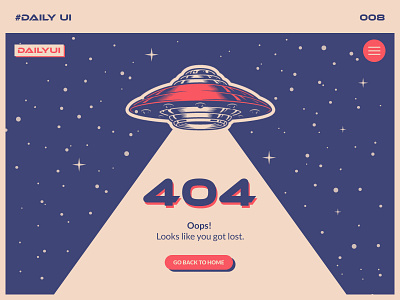 Daily UI 008 404 404 error 404 error page 404 page daily ui challenge daily100challenge dailyui dailyuichallenge