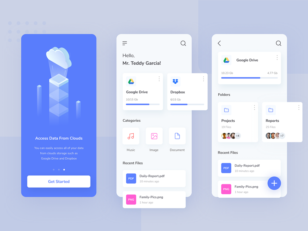 Cloud Storage Apps by Farrel Putra for Pixelz on Dribbble