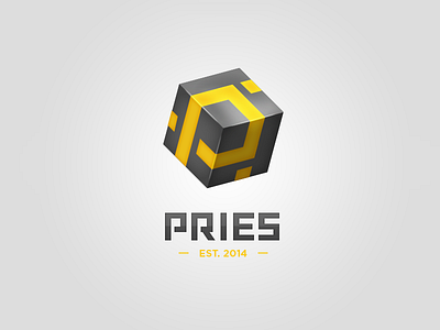 Pries logo var. 1 gray logo pries sun yellow