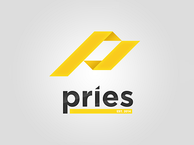 Pries logo var. 2 gray logo pries sun yellow