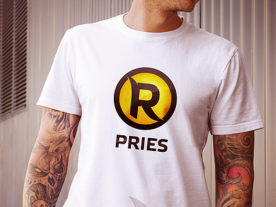 Pries logo var. 4 gray logo pries sun yellow