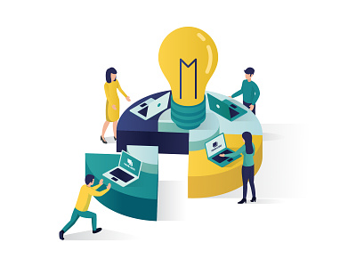 Teamwork Concept Isometric Illustration business connecting puzzle cooperation design good graphic illustration isolated isometric landing page partnership people puzzle puzzle isometric teamwork teamwork illustration teamwork isometric vector website website template