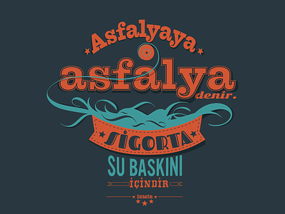 Asfalya izmir shirt t-shirt tee tshirt typo typography