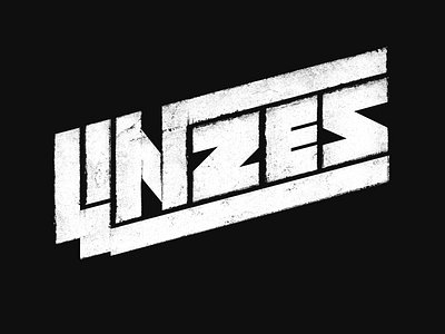 Linzes Logo black grunge logo metal rock