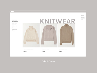 Minimalist E-Commerce Web Design