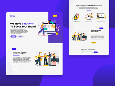 Modern Marketing Website Design branding clean design concept design e commerce e commerce design landing page landing page design marketing marketing design marketing site minimal modern ui design ux ux design ux ui web design website website design