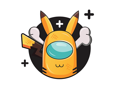 Among Us among us amongus impostor logo pikachu pokemon