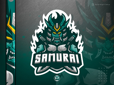 Oni Samurai Esport Mascot Logo