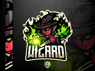 Wizard 💀 Esport Mascot Logo design esport esports game gamer gaming illustration logo mascot wizard