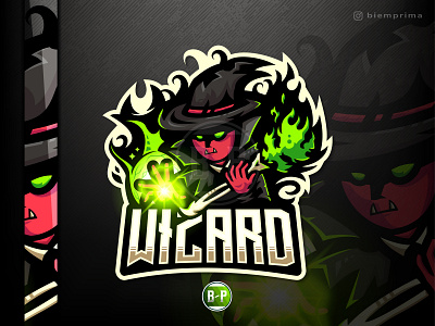 Wizard 💀 Esport Mascot Logo