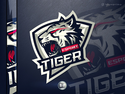 Tiger 💀 Esport Mascot Logo animal branding esport esport logo esports illustration logo logoinspiration logos mascot mascot logo tiger