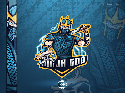 Ninja God 💀 Esport Mascot Logo