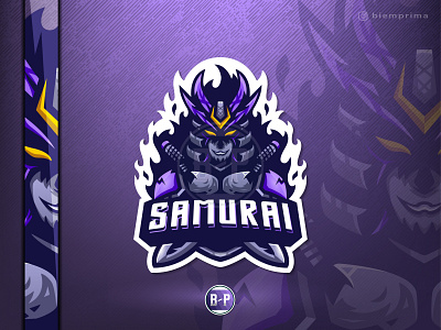 Demon Samurai 💀 Esport Mascot Logo branding demon esport esport logo esports illustration logo logo esport mascot samurai swordman