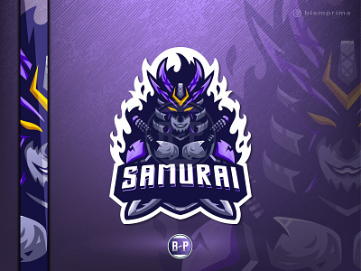 Demon Samurai 💀 Esport Mascot Logo