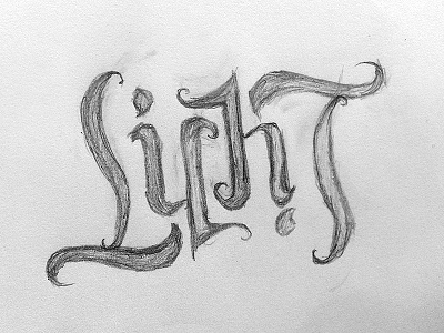 Ambigram 11, sketch