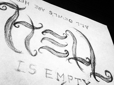 Ambigram sketch ambigram rotational sketch