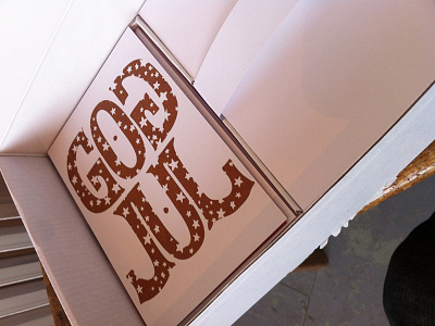Godjul/Merry Chrismas - Card ambigram lettering merrychristmas