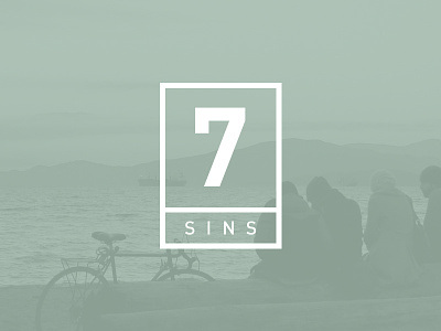 Seven Sins agency bold branding identity lettering logo logotype typography wordmark