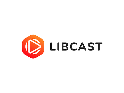 Libcast branding gradient icon logo logo design logotype rebrand rebranding redesign ui ux video