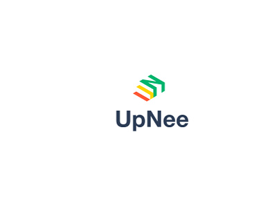 UpNee logo branding color green logo logos paladin engineering red yellow