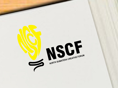 Nscf Logo On Paper Book company creative design design logo forum graphic identity logo