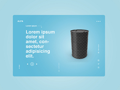 Alfa | Clean & Minimal Template design ui ux webdesign website