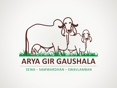 Arya Gir Gaushala Logo branding logo