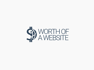 Worth of a Website Logo Invert branding design logo