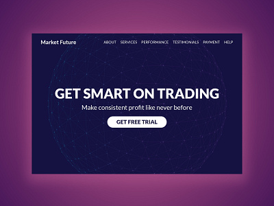 Market Future branding design investment minimal psd stockmarket trading typography ui ux webdesign website