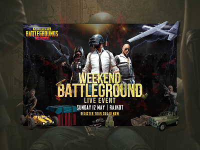 Pubg Event branding design logo minimal portfolio psd typography ui ux webdesign website