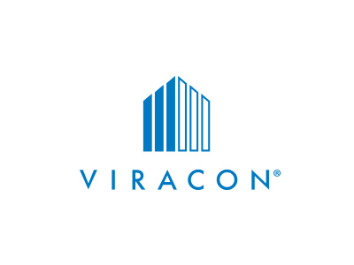 Viracon Logo blue brand branding futura glass glass fabrication logo mark viracon