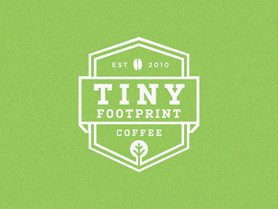 Tiny Footprint Coffee badge brand coffee logo mark minneapolis tiny footprint coffee