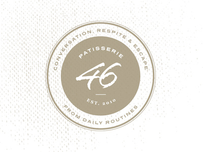 Patisserie 46 Badge badge bakery graphic design patisserie texture web design