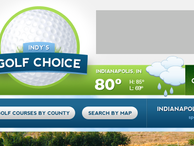 Local Golf Site - Launching Soon golf logo weather website